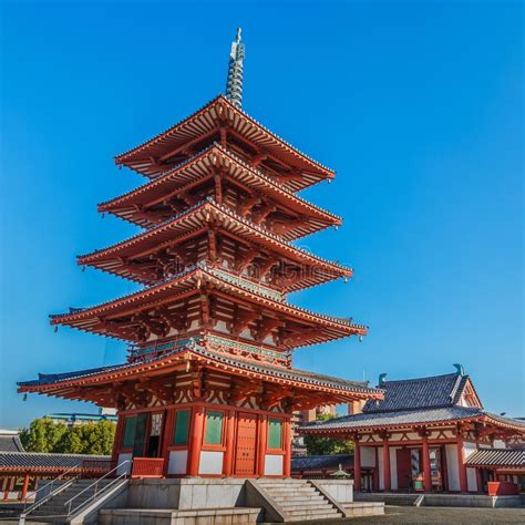 Shitennoji Temple in Osaka stock photo. Image of buddhism - 51348810