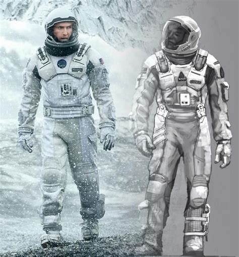 Interstellar Concept Art : The Spacesuit - Movie Art | Space suit ...