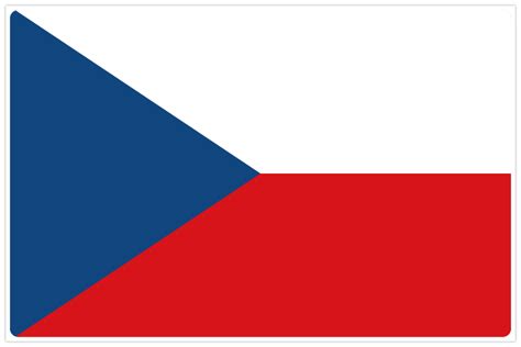 Flag of The Czech Republic - Vlajka České republiky