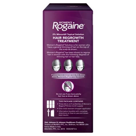 Rogaine® Unscented Women's Hair Regrowth Treatment, 3 ct / 2 fl oz - Kroger