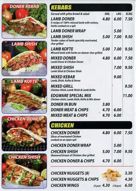 Edgware Kebab House Menu, Menu for Edgware Kebab House, Edgware, London ...