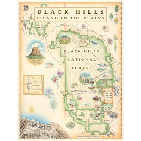 Black Hills National Park Map