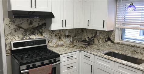 Delicatus Granite Countertops in Lakewood with Backsplash