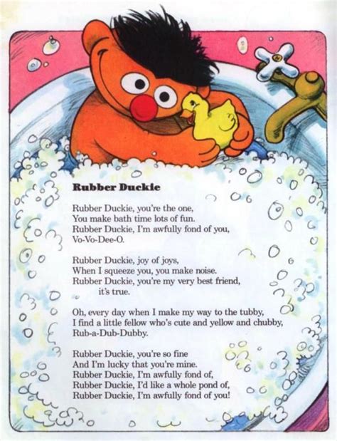 Rubber Duckie, a Song for Troop 2740 Girl Scout Songbook | Kids poems ...