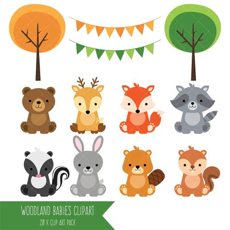 clipart baby woodland animals 10 free Cliparts | Download images on ...