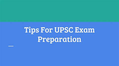 PPT - Tips for UPSC Exam Preparation PowerPoint Presentation, free ...