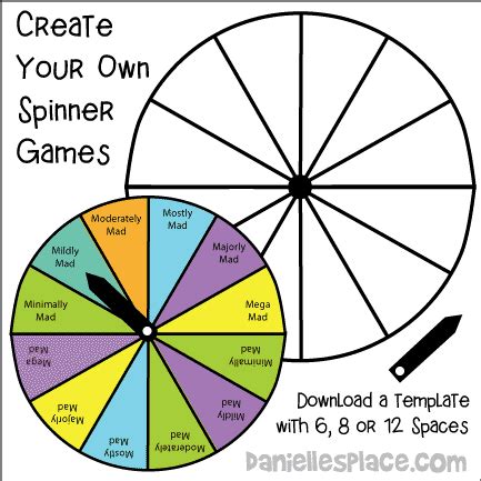 Free Spinner Game Wheel Patterns - Printable Craft Patterns