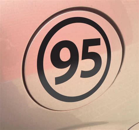 Unleaded 95 Vehicle Sticker - TenStickers