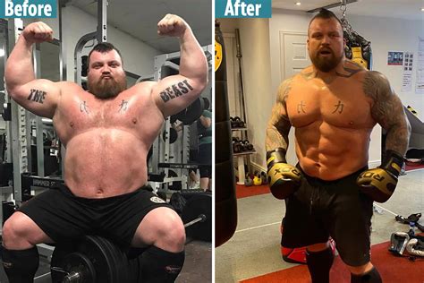 Eddie Hall underwent mega three-year body transformation from winning ...