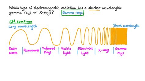 Question Video: Comparing the Wavelength of Gamma Rays and X-Rays | Nagwa