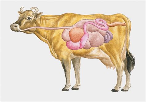 Digestive System Of A Cow Diagram