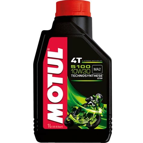 Motul 5100 10W30 Semi-Synthetic Engine Oil for Motorbike – 1 Litre ...