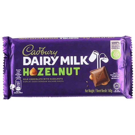 Cadbury Dairy Milk Hazelnut Chocolate 160G - The Chocolate House