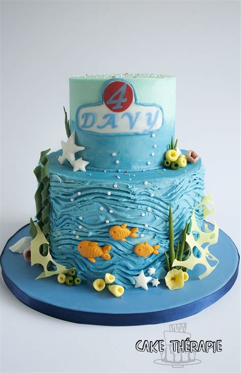 Octonauts cake , Buttercream cake with underwater creatures. © Mary Das ...