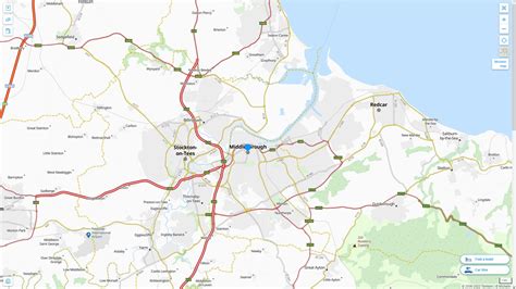 Middlesbrough Map - United Kingdom