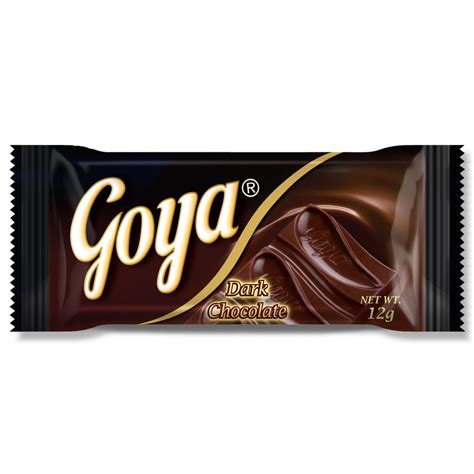 GOYA BAR DARK CHOCOLATE DARK CHOCOLATE 12G