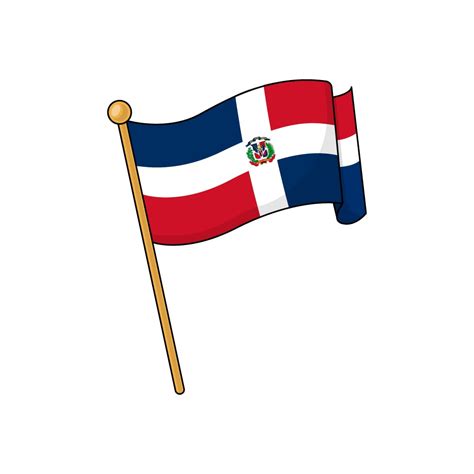 Dominican Republic Flag Royalty Free Stock SVG Vector and Clip Art