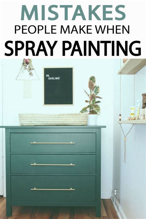 3 Mistakes People Make with Spray Paint - Painted Furniture Ideas