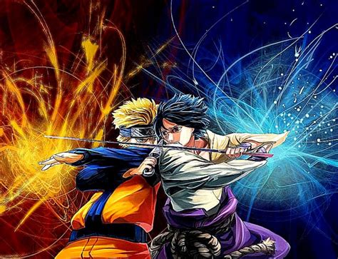 Naruto Vs Sasuke Phone Wallpaper