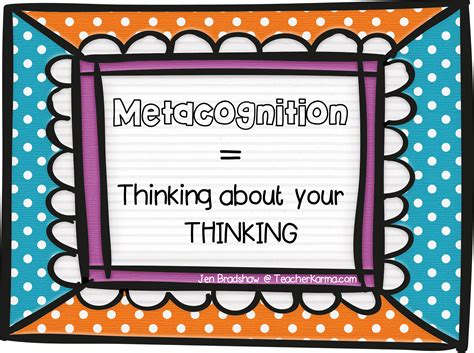 4 Steps to Becoming a Metacognition Expert & FREEBIE | Metacognition ...