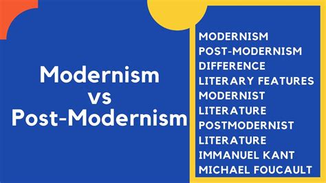 Modernism vs Postmodernism | modernism, and postmodernism in literary ...