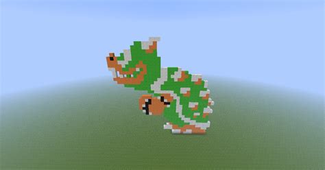 Bowser Pixel Art Minecraft Map