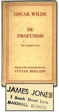 BIBLIO | De Profundis by WILDE, Oscar | Hardcover | 1949 ...