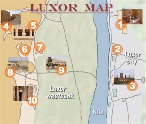 Map and info about the city Luxor, Egypt