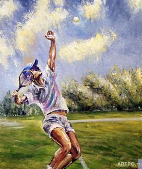 Tennis Painting at PaintingValley.com | Explore collection of Tennis ...