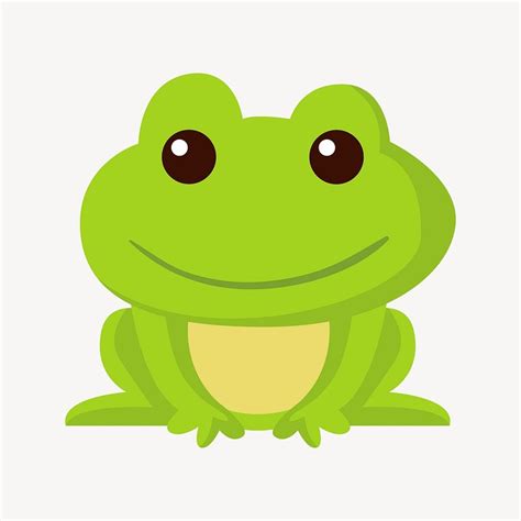 Cute frog clipart, animal illustration | Free Vector - rawpixel