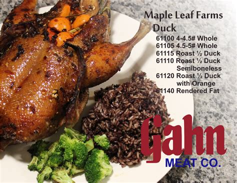 Roasted or fresh duck and duck portions from Maple Leaf Farms | Duck ...