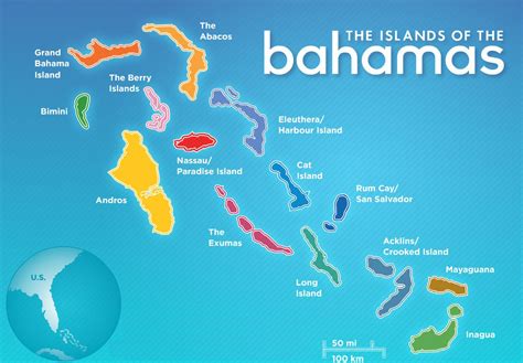 Bahamas Islands Mapa