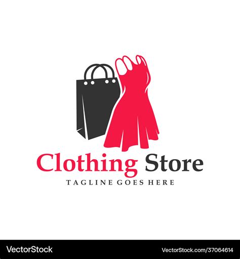 Modern womens clothing shop logo Royalty Free Vector Image