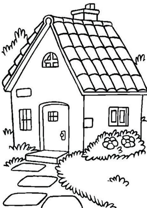 Free & Easy To Print House Coloring Pages - Tulamama