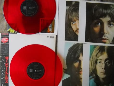 The Beatles White Album Mono Red Vinyl OBI