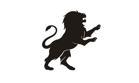 Silhouette Lion King Heraldry Logo Graphic by Enola99d · Creative Fabrica