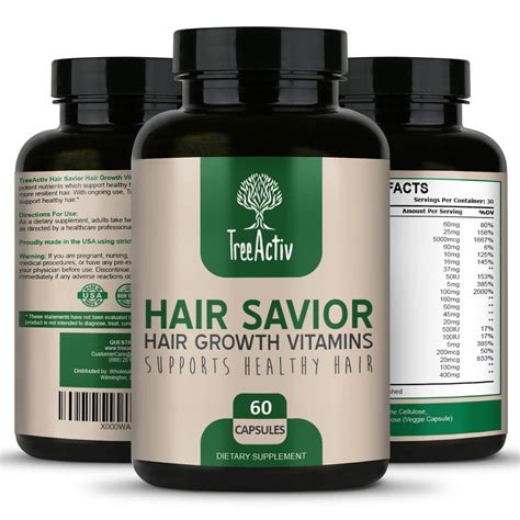 TreeActiv Hair Savior | Hair Growth Vitamins | Natural Herbal Treatment ...