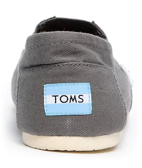 Toms Shoes Mens Classic Grey Shoes | Zumiez