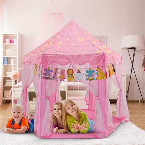 Princess Castle Play Tent Indoor for Kids | Toys for girls, Girls play ...