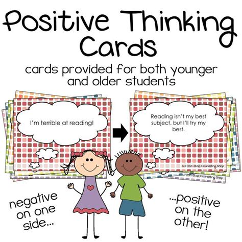 New Product :: Positive Thinking Cards | Preschool & Elementary Autism ...