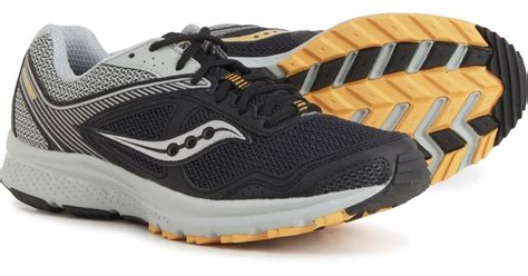 Saucony Rubber Grid Cohesion Tr10 Trail Running Shoes in Black/Grey ...