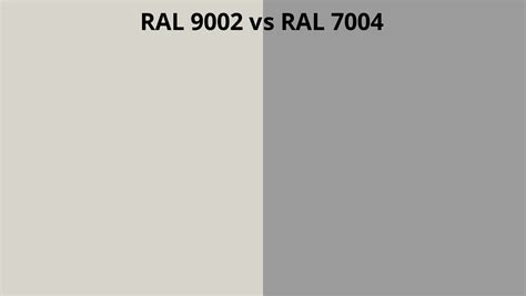 RAL 9002 vs 7004 | RAL colour chart UK