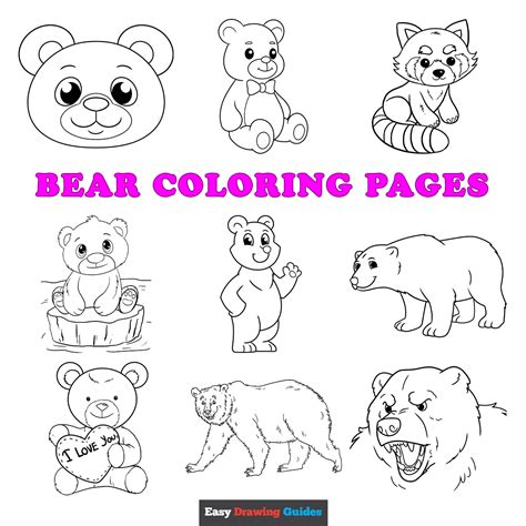 Free Printable Bear Coloring Pages for Kids