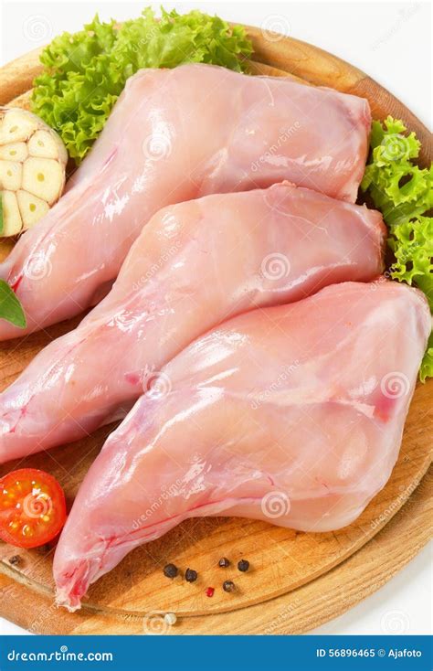 Raw rabbit meat stock image. Image of legs, ingredients - 56896465