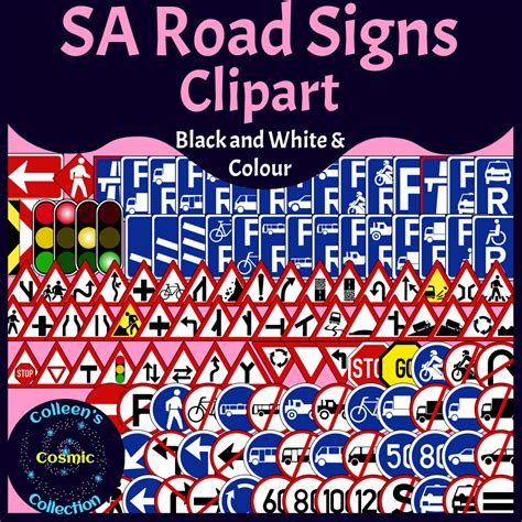 South African Road Signs Clipart | Made By Teachers | Clip art, Road ...