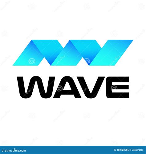 Digital Transformation. Logo Design. Blue Wave. Vector Stock ...