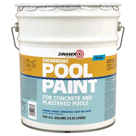 Reviews for Zinsser 5 gal. Blue Flat Oil-Based Swimming Pool Paint ...