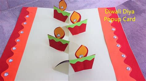 Diwali Popup Card // easy popup card - YouTube