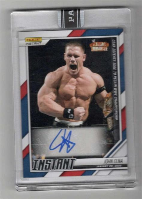 Amazon.com: JOHN CENA AUTO SSP 2022 Panini Instant WWE Autographs 1/5 ...