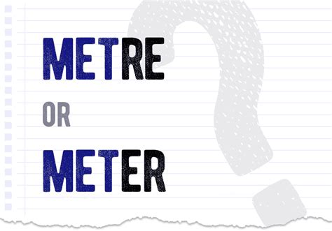 Metre or meter – which form is correct? What is the difference?